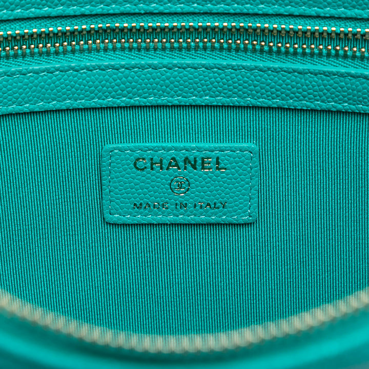 Chanel Large Matelassé Caviar O Étui Pochette