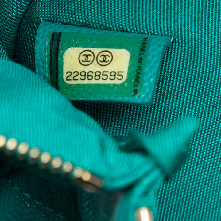 Chanel Large Matelassé Caviar O Étui Pochette