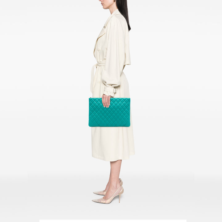 Chanel Large Matelassé Caviar O Étui Pochette