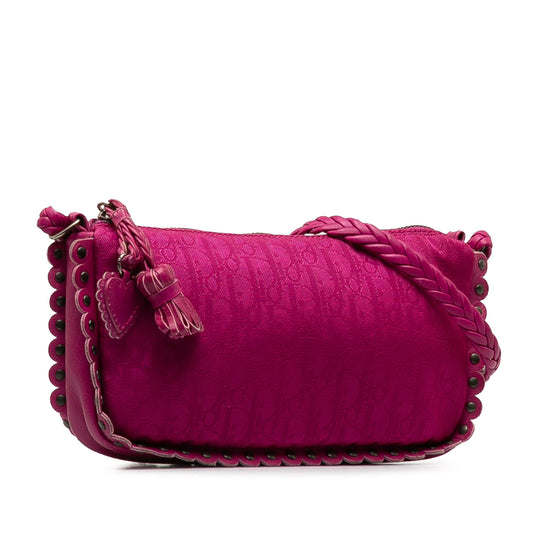Oblique Ethnic Crossbody Bag Pink - Gaby Paris