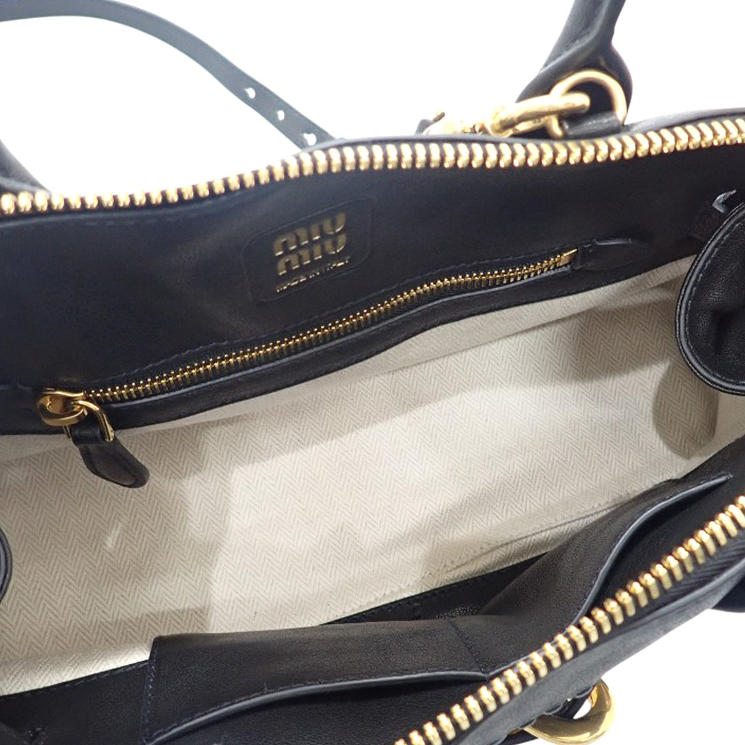 Miu Miu Aventure Sac Petit nappa Noir