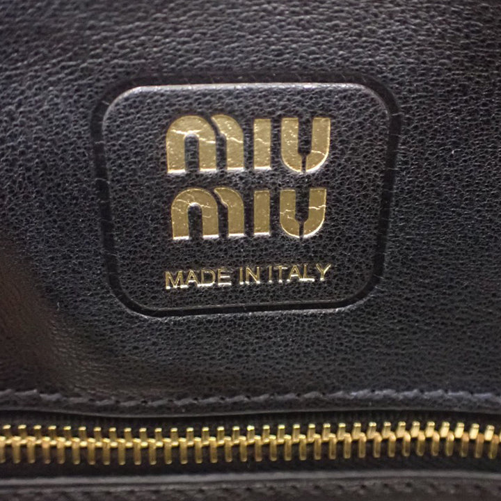 Miu Miu Aventure Sac Petit nappa Noir