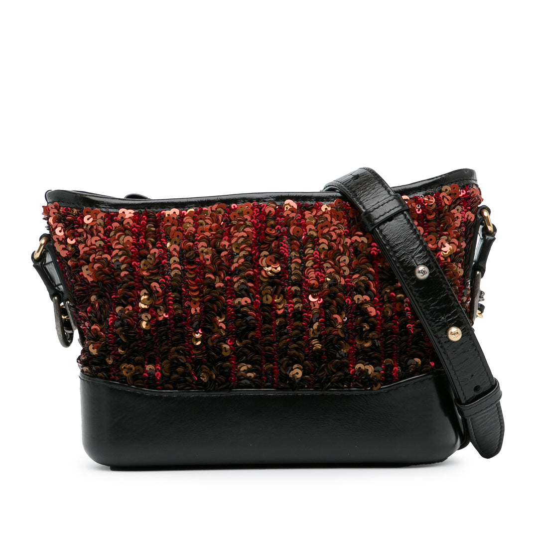 Small Sequin Gabrielle Crossbody Brown - Gaby Paris