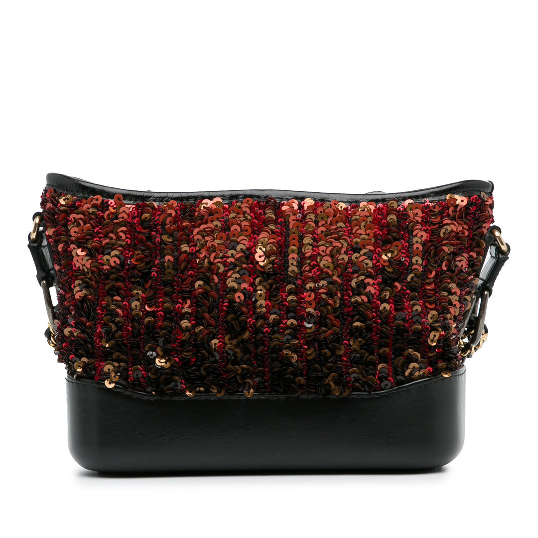 Small Sequin Gabrielle Crossbody Brown - Gaby Paris