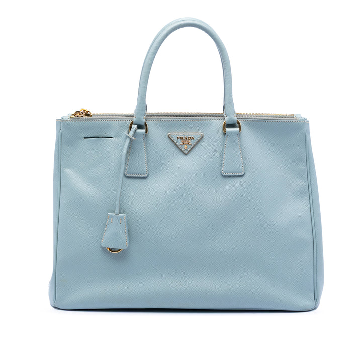Prada Large Saffiano Lux Galleria Double Zip Sac