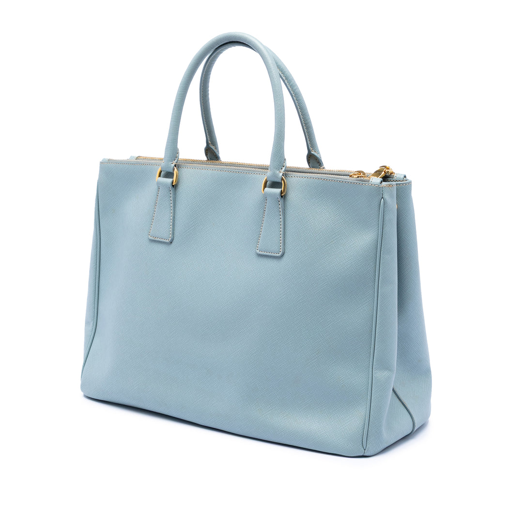 Prada Large Saffiano Lux Galleria Double Zip Sac