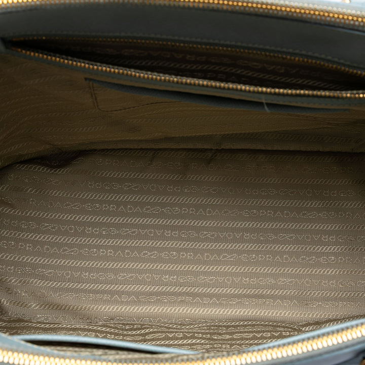 Prada Large Saffiano Lux Galleria Double Zip Sac