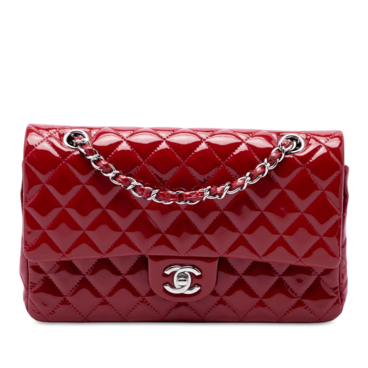 Chanel Sac porté épaule Classic Double rabat Moyen Rouge – vue principale – GABY PARIS