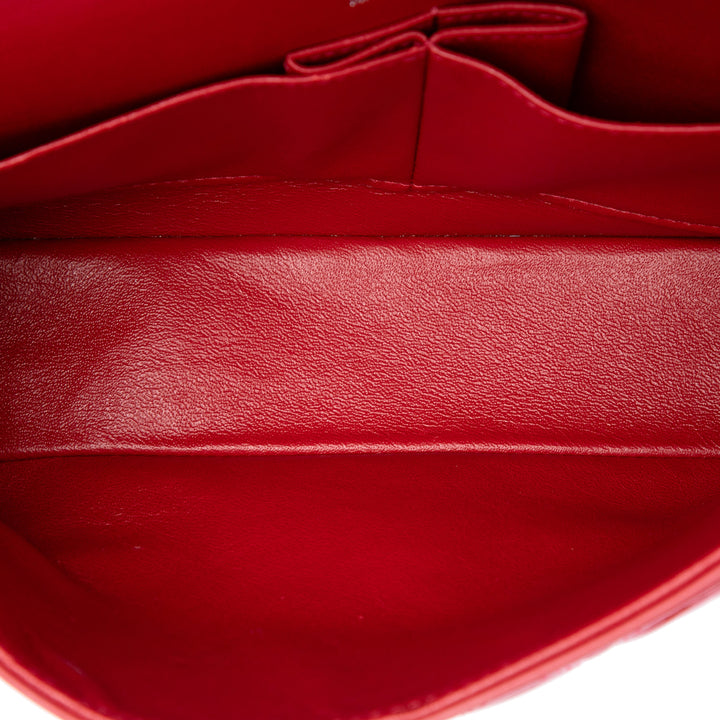 Chanel Sac porté épaule Classic Double rabat Moyen Rouge – vue 4 – GABY PARIS