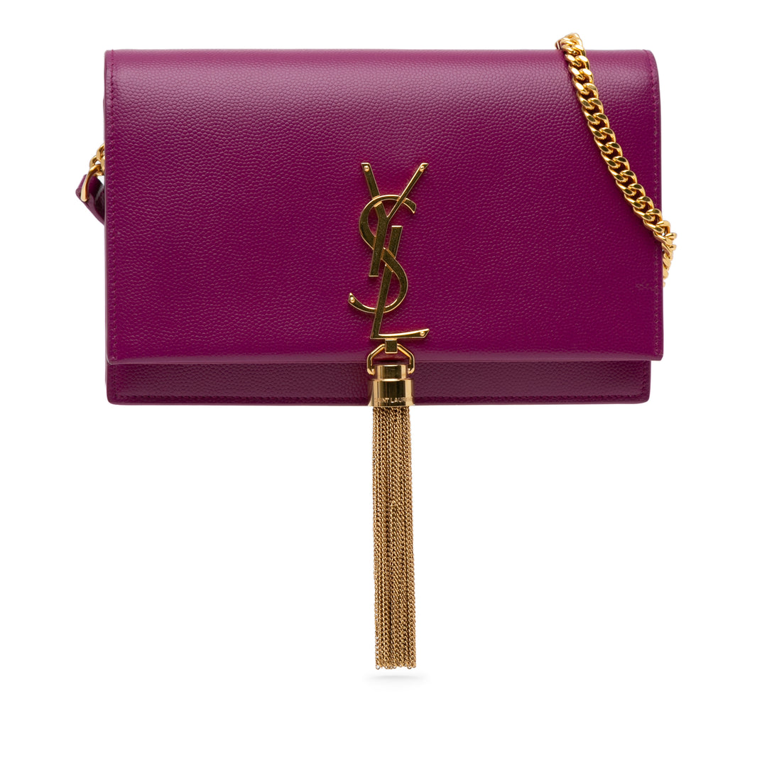 Grain De Poudre Kate Tassel Wallet on Chain Purple - Gaby Paris