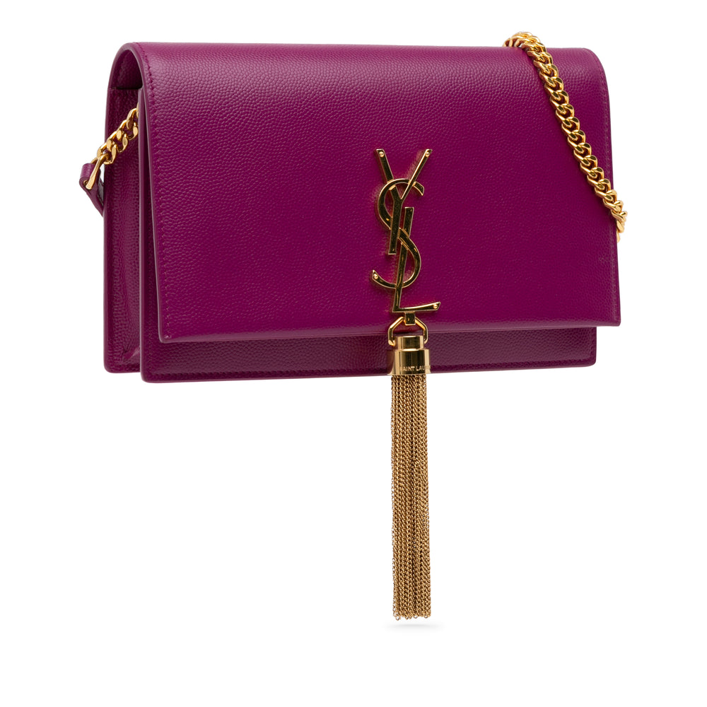 Grain De Poudre Kate Tassel Wallet on Chain Purple - Gaby Paris