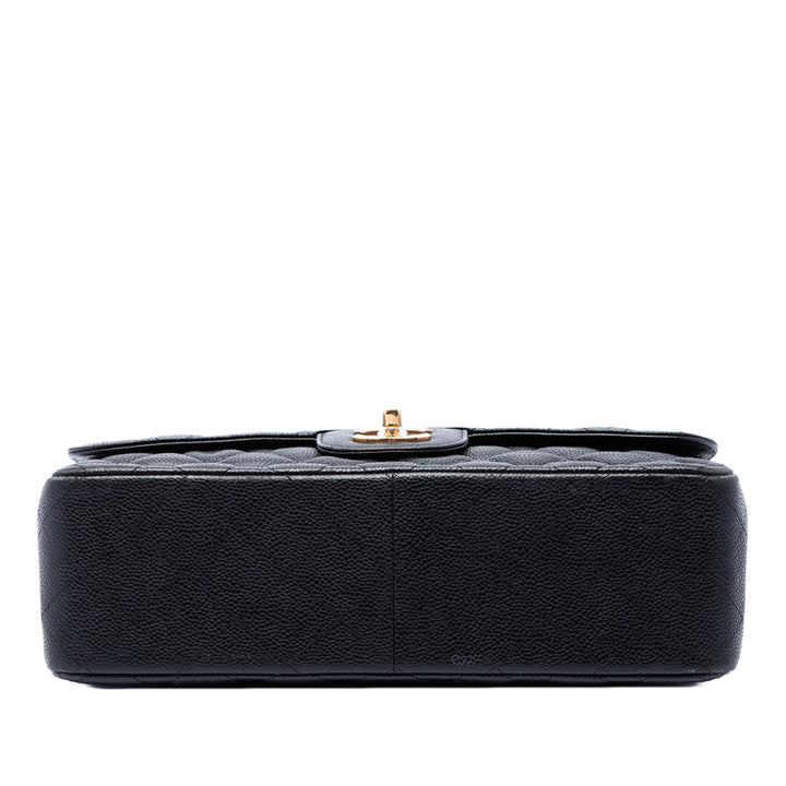 Chanel Classic Double rabat Jumbo Cuir caviar Noir – vue 3 – GABY PARIS