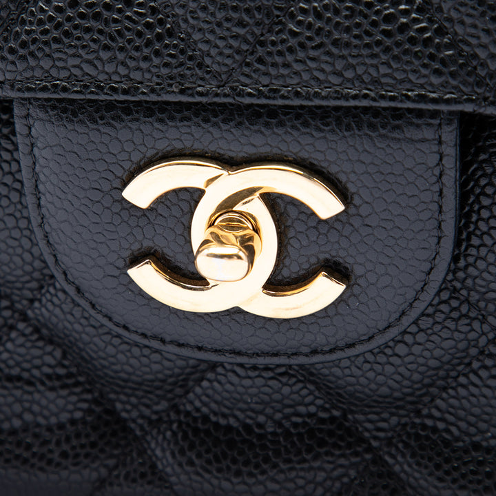 Chanel Classic Double rabat Jumbo Cuir caviar Noir – vue 5 – GABY PARIS