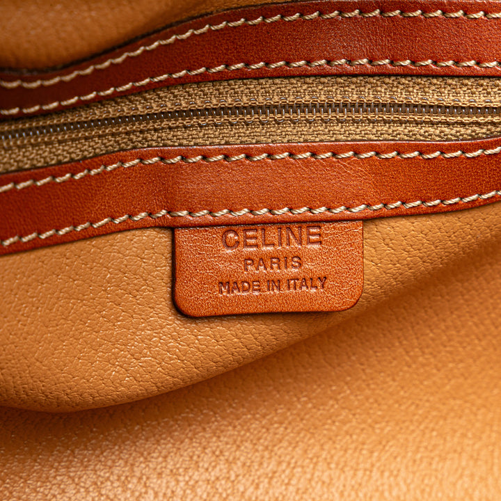 Macadam Coated Canvas Handbag Brown - Gaby Paris