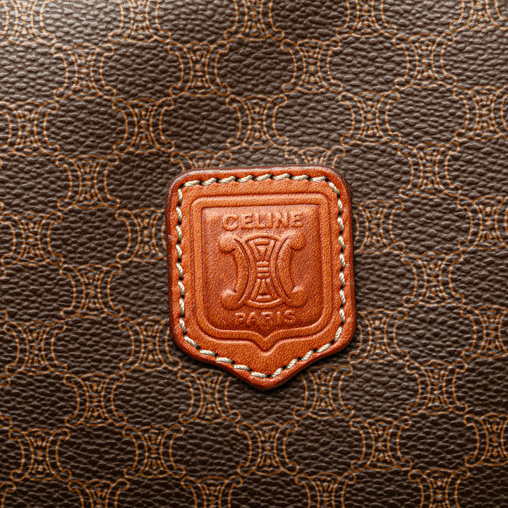 Macadam Coated Canvas Handbag Brown - Gaby Paris
