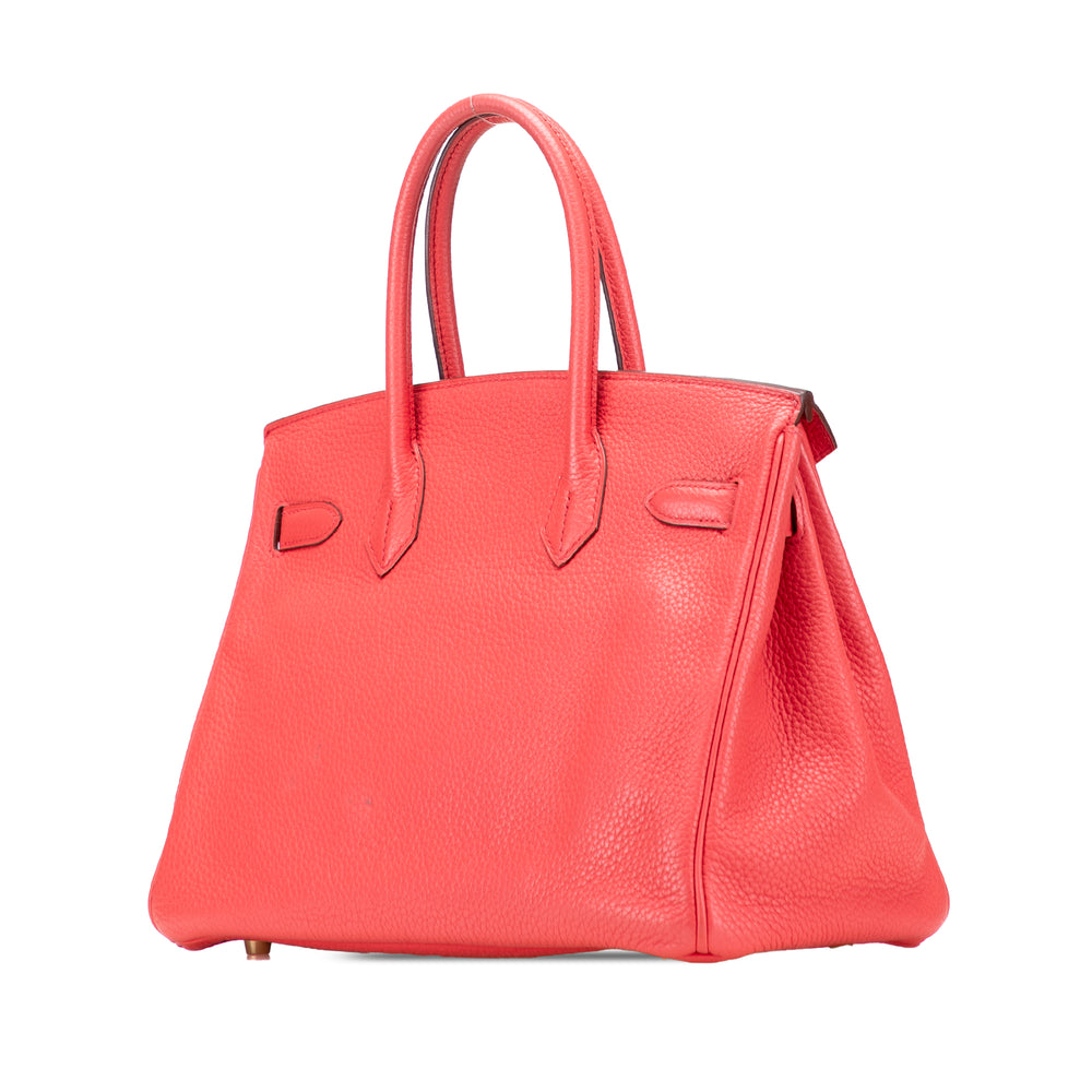 Hermès Clemence Birkin Retourne 30 Rose – GABY PARIS Authentique