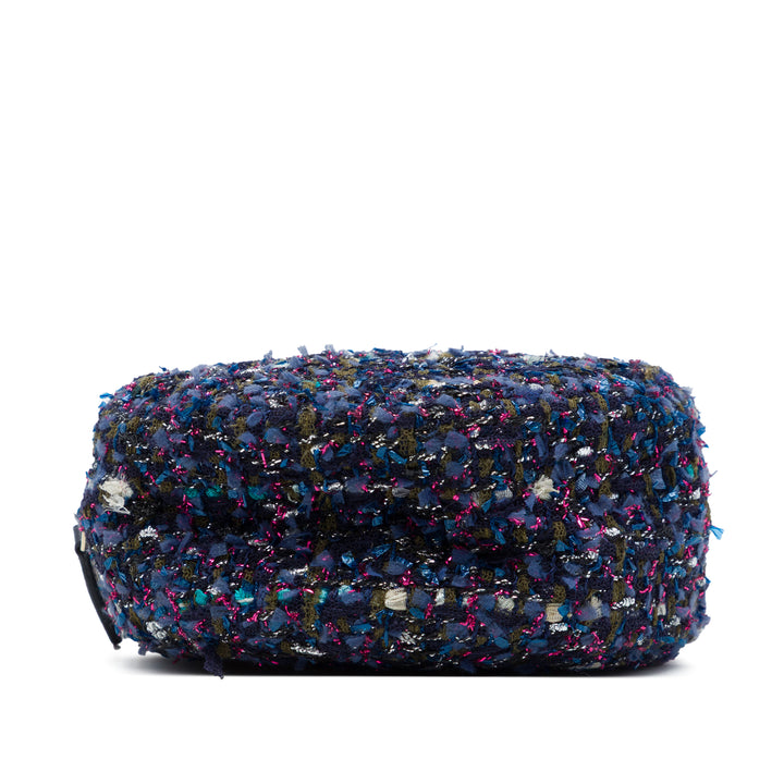CC Matelassé Rond Sac Tweed Violet