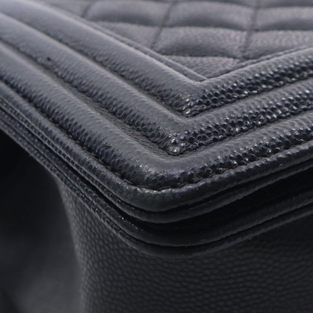 Chanel Old Medium Matelassé Caviar Boy à rabat