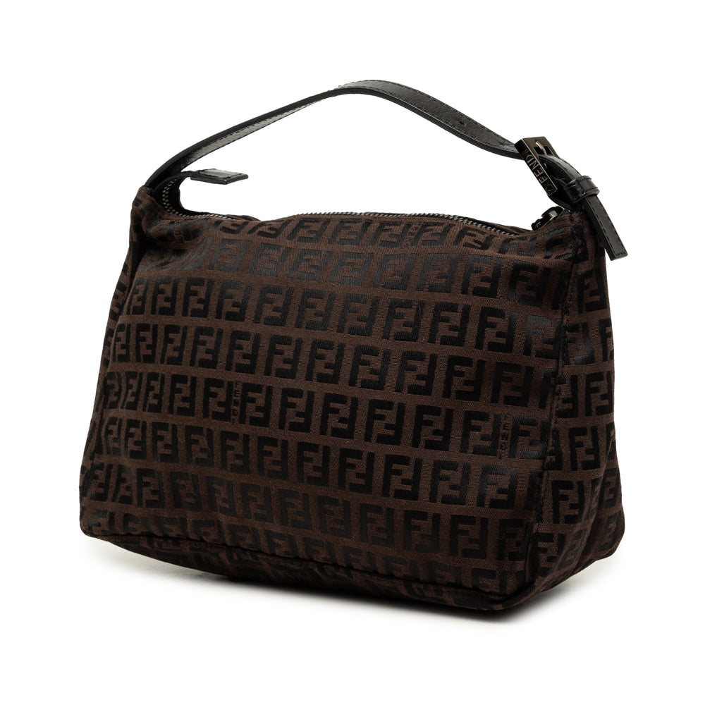 Fendi Sac à main Zucchino Marron – vue 2 – GABY PARIS