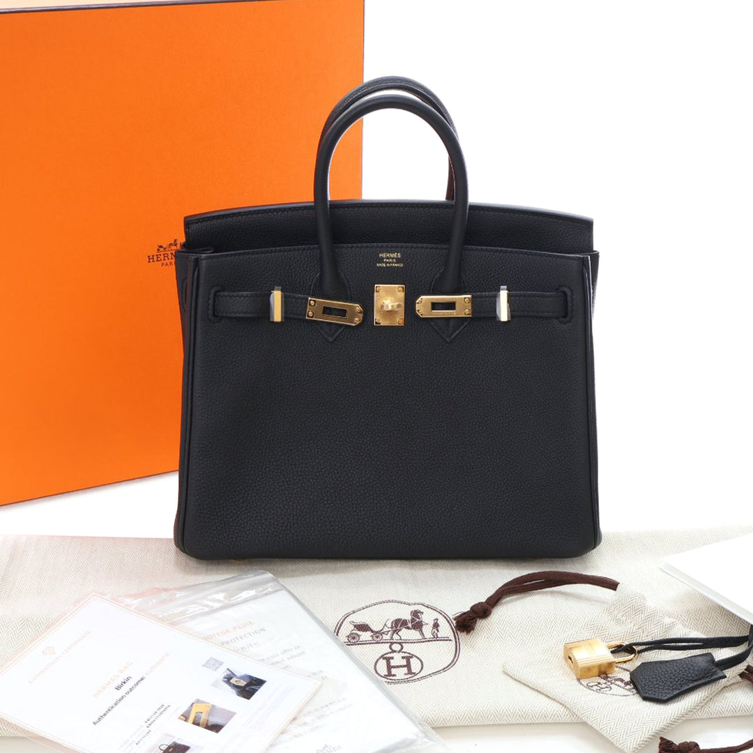Hermès Togo Birkin Retourne 25 Noir