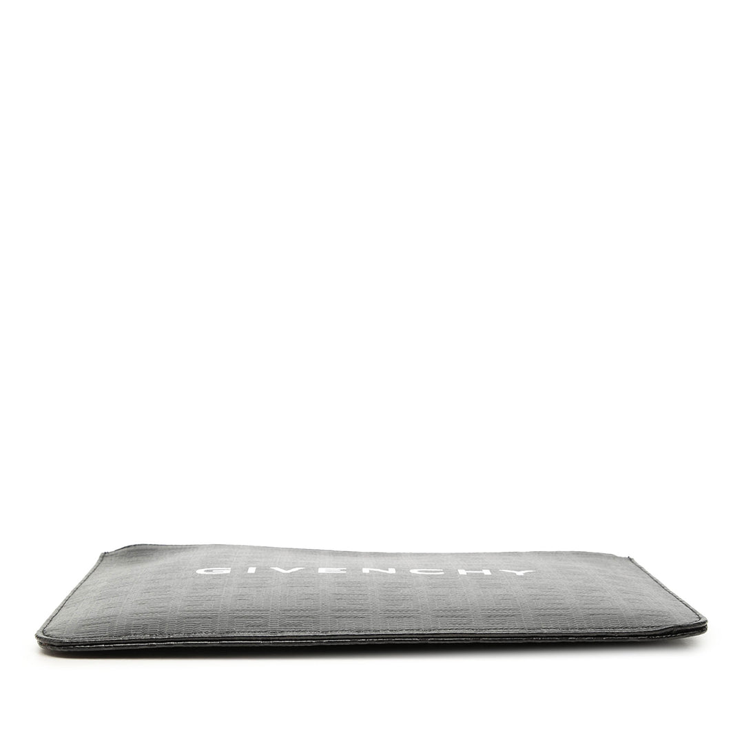 Givenchy Pochette 4G embossé Plat Toile enduite Noir – vue 3 – GABY PARIS