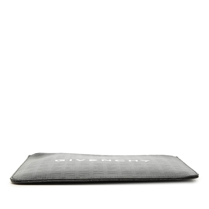 Givenchy Pochette 4G embossé Plat Toile enduite Noir – vue 3 – GABY PARIS