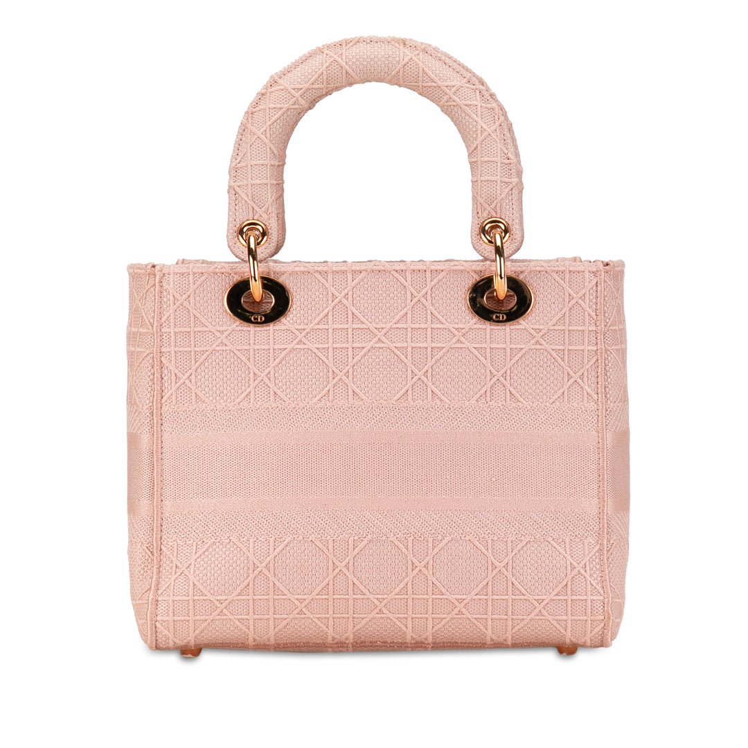 Medium Cannage Lady D-Lite Pink - Gaby Paris