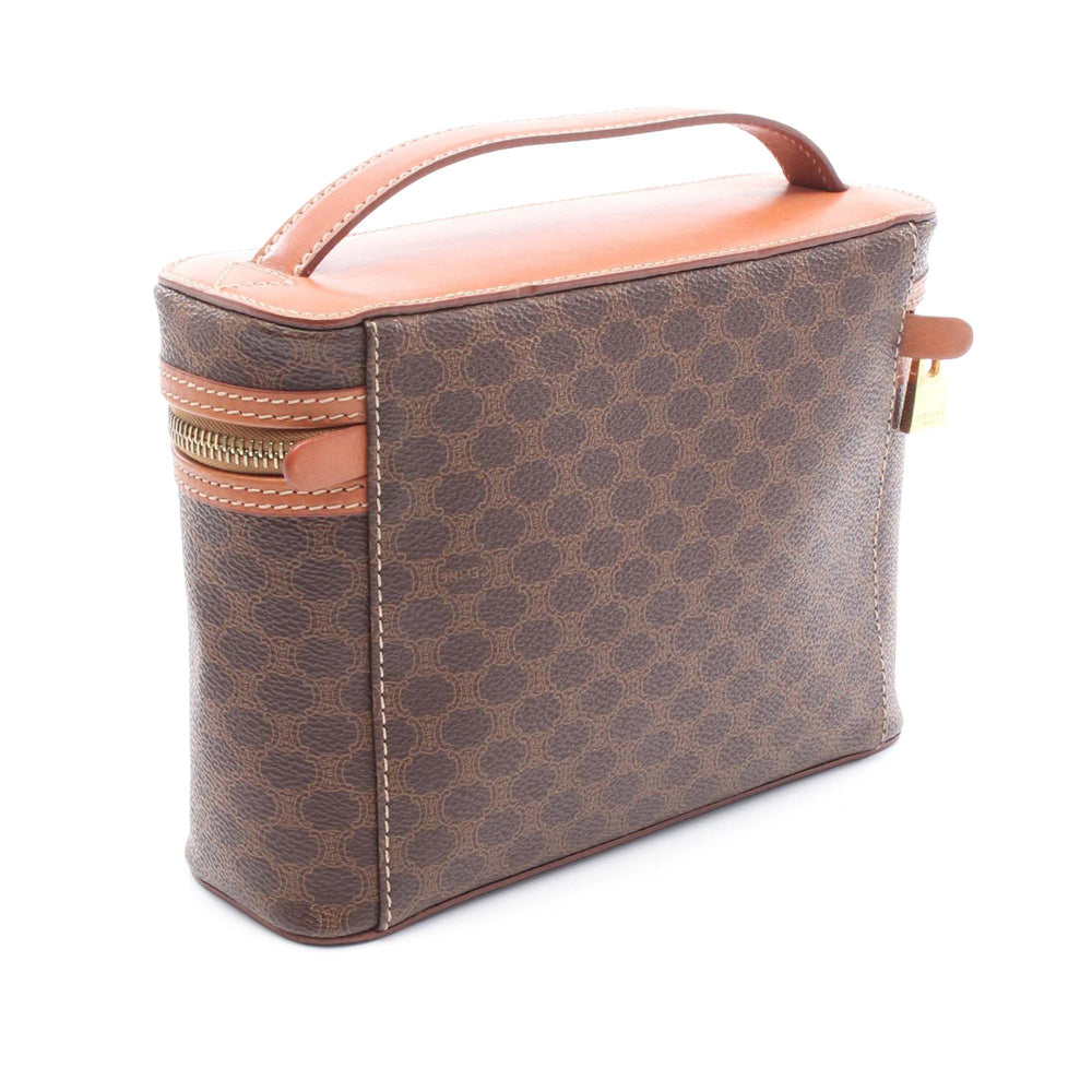 Macadam Coated Canvas Vanity Bag Brown - Gaby Paris