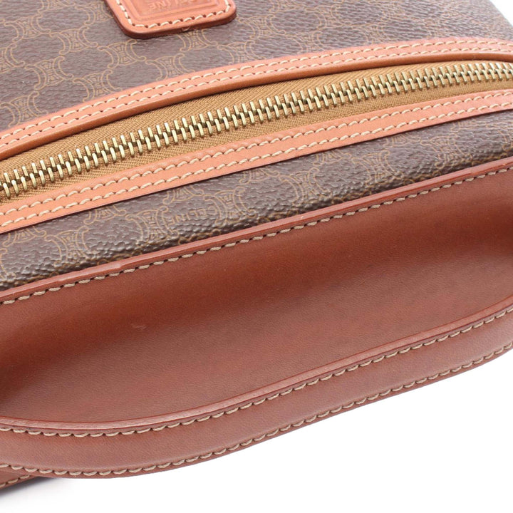 Macadam Coated Canvas Vanity Bag Brown - Gaby Paris