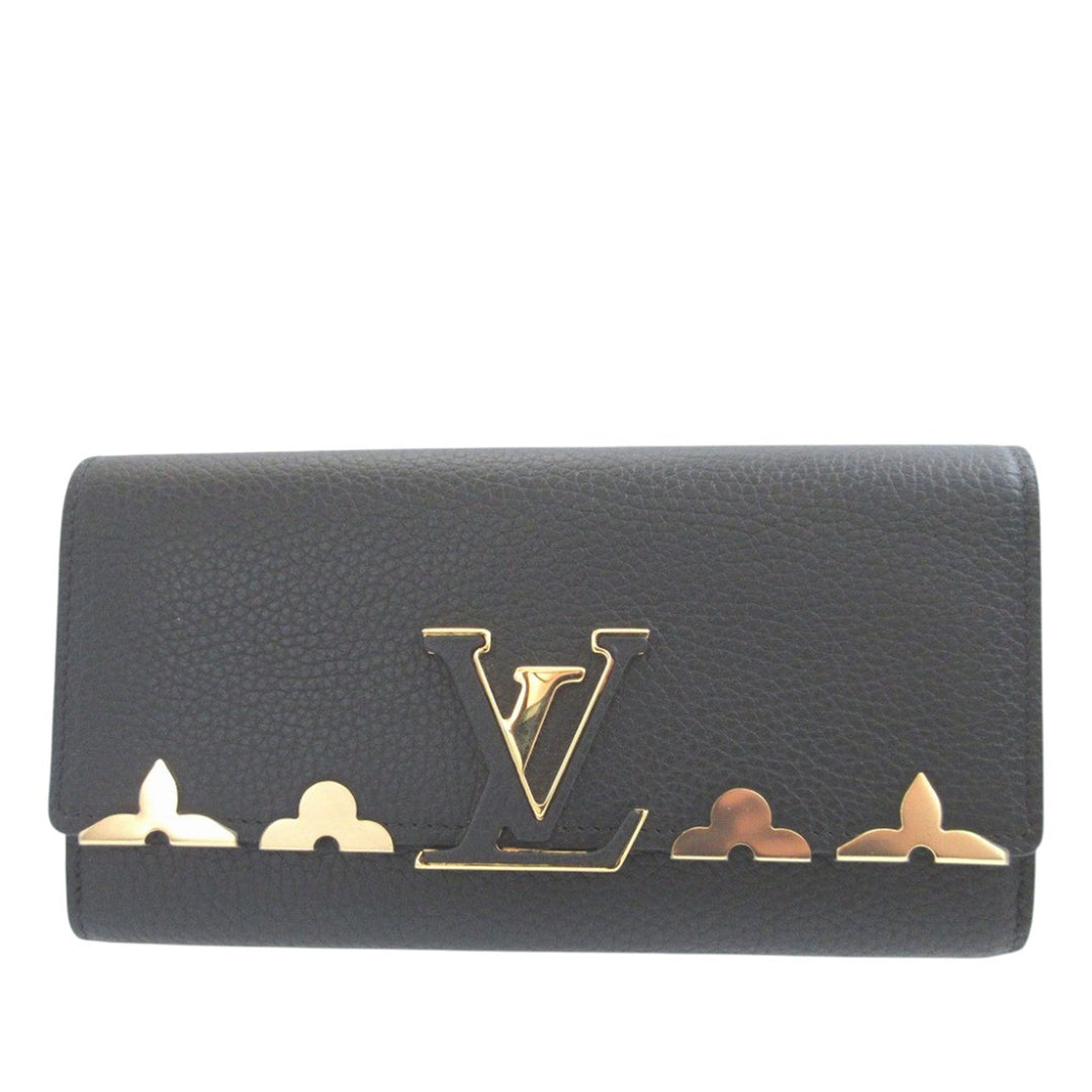 Louis Vuitton Taurillon Capucines Flower Portefeuille long