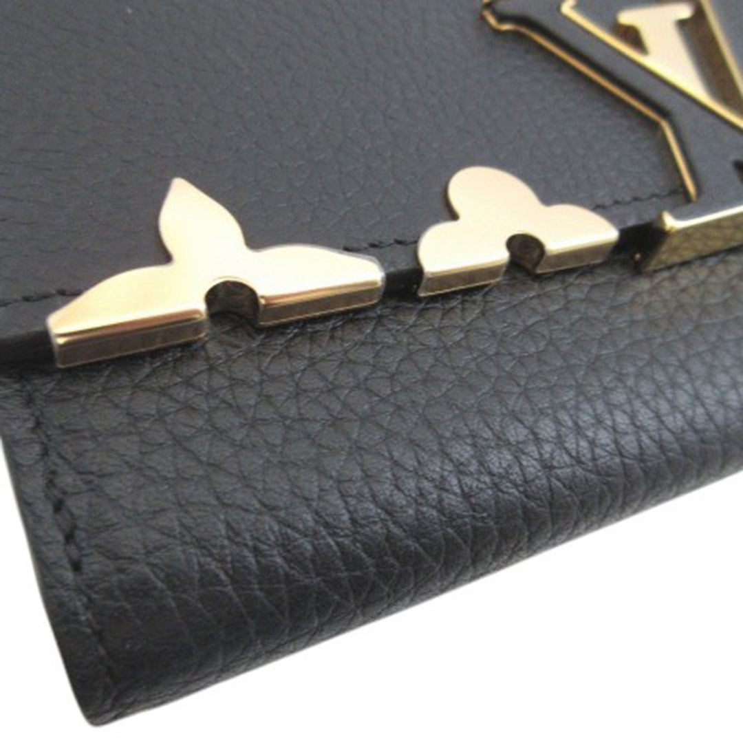 Louis Vuitton Taurillon Capucines Flower Portefeuille long