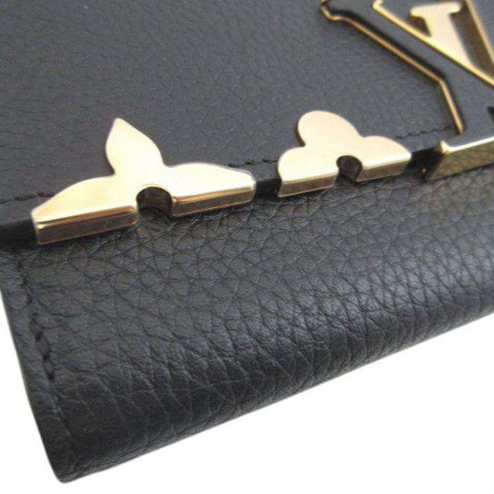 Louis Vuitton Taurillon Capucines Flower Portefeuille long