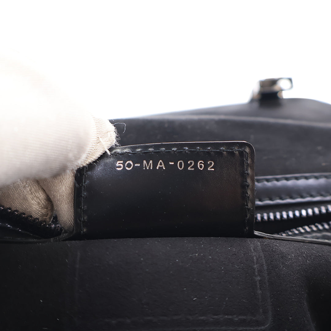 Dior Macrocannage Diorcamp Sac Messenger Petit Cuir de veau Noir