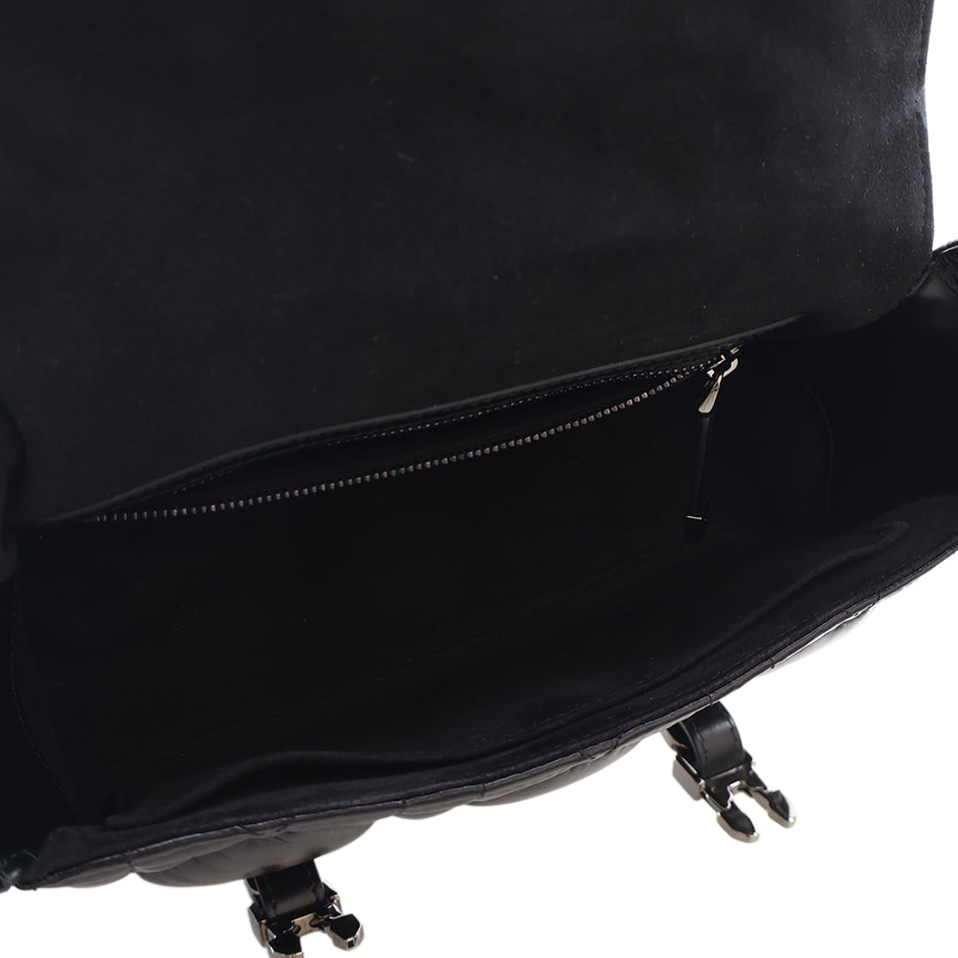 Dior Macrocannage Diorcamp Sac Messenger Petit Cuir de veau Noir