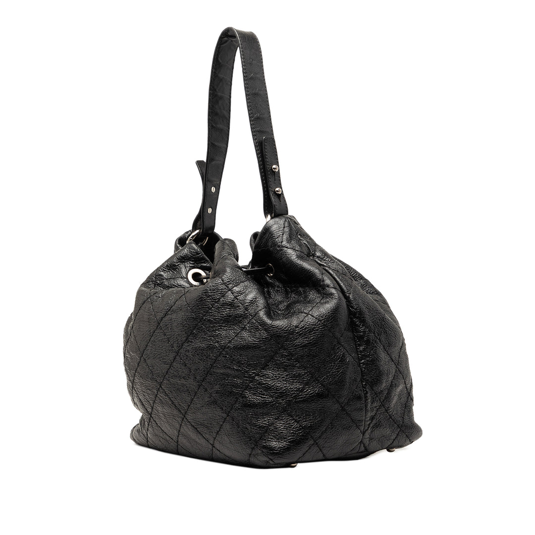 Chanel Glacé On The Road Sac seau Cuir de veau