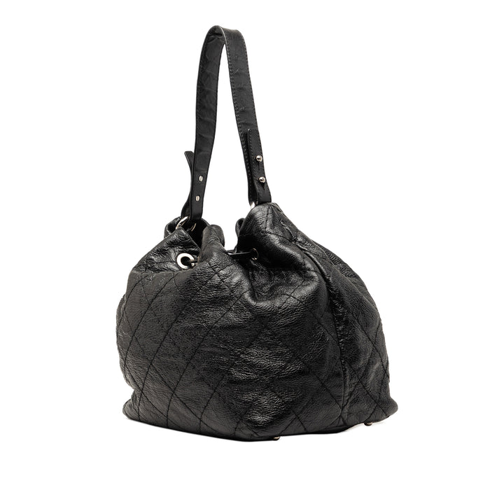 Chanel Glacé On The Road Sac seau Cuir de veau