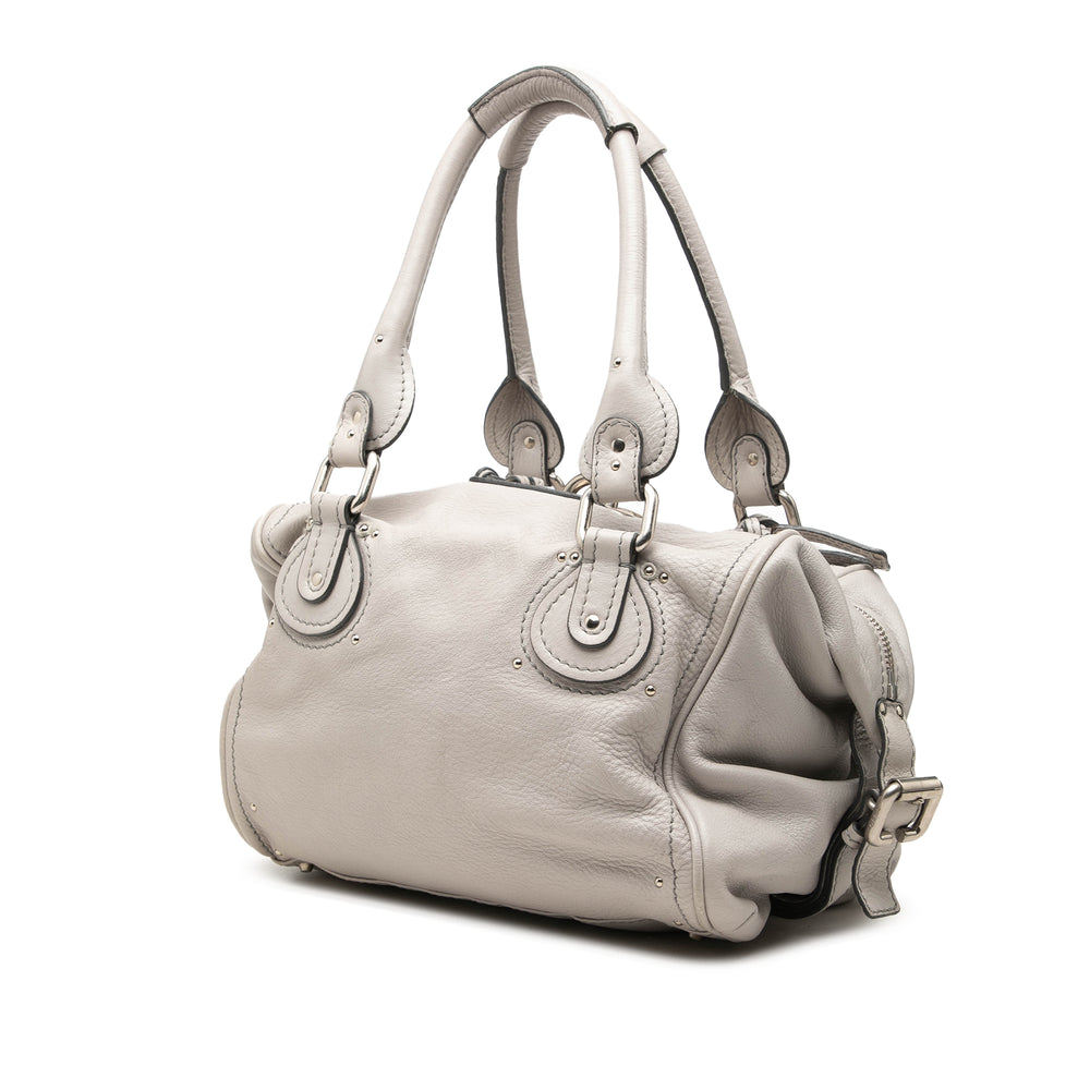 Chloé Sac porté épaule Paddington Poche avant Gris – vue 2 – GABY PARIS