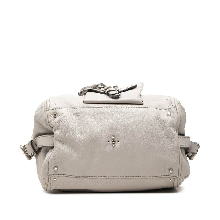 Chloé Sac porté épaule Paddington Poche avant Gris – vue 3 – GABY PARIS