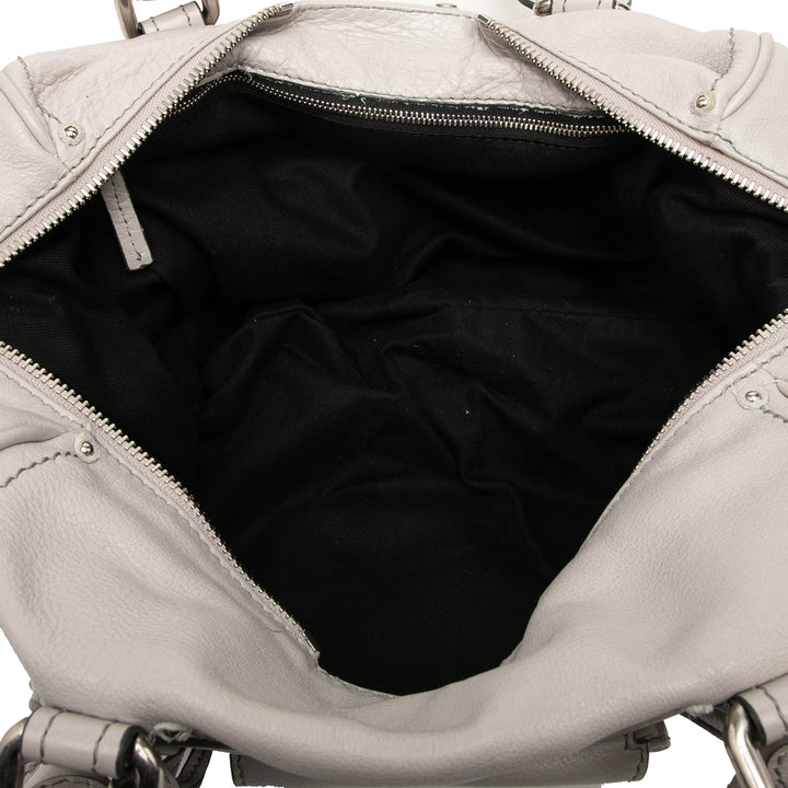Chloé Sac porté épaule Paddington Poche avant Gris – vue 4 – GABY PARIS