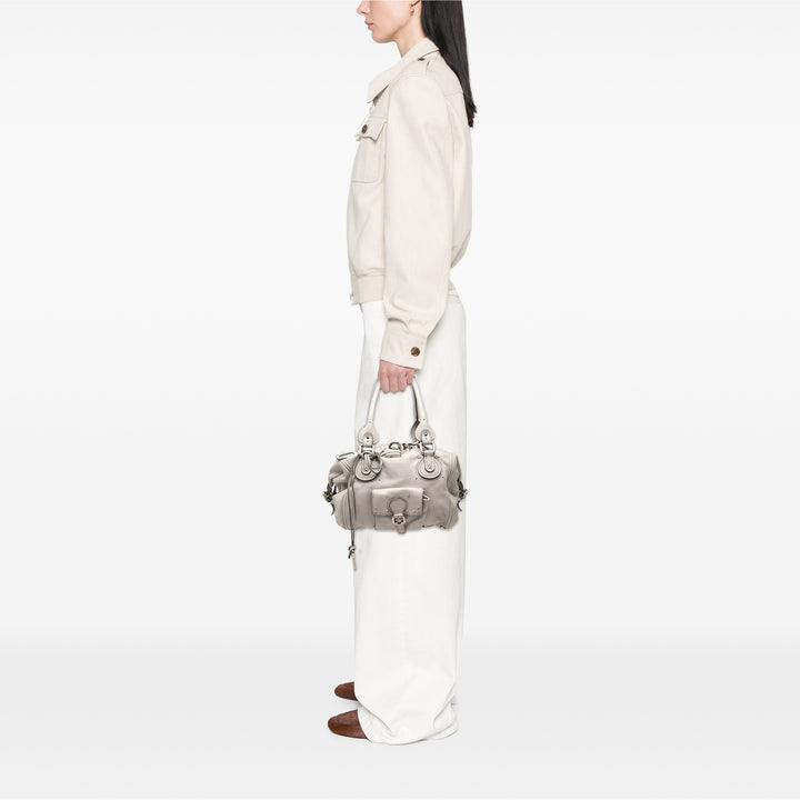 Chloé Sac porté épaule Paddington Poche avant Gris – vue 6 – GABY PARIS