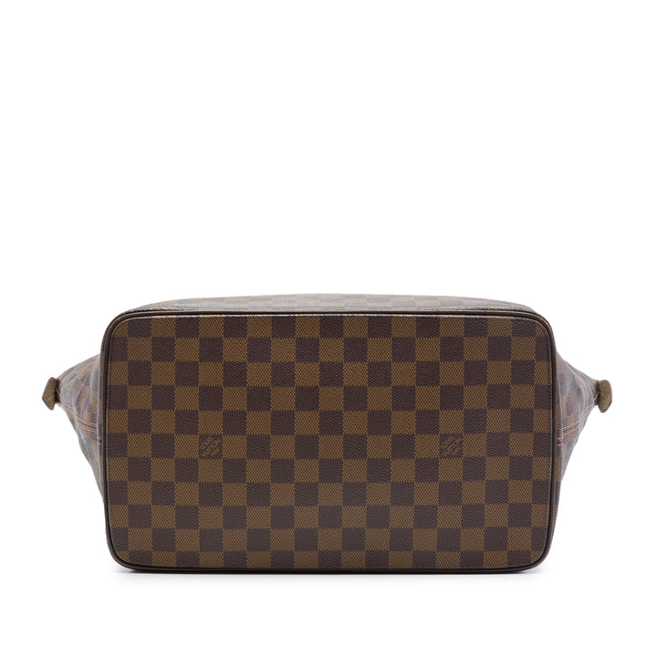 Louis Vuitton Cabas Saleya Damier Ébène MM Marron – vue 3 – GABY PARIS