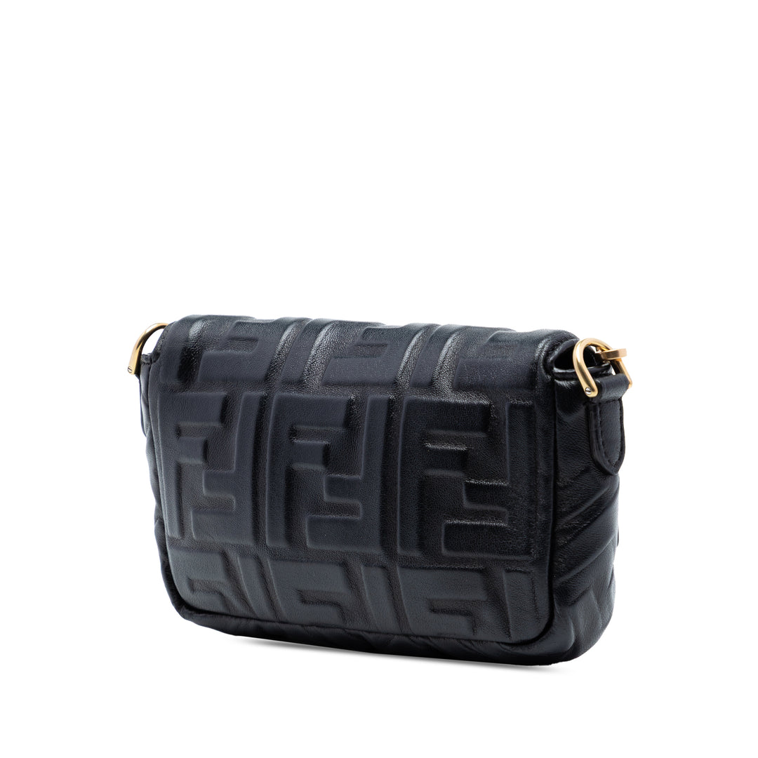 Fendi Mini Zucca embossé Cuir Baguette Sac