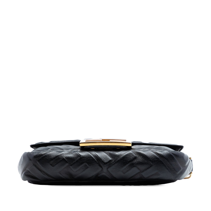 Fendi Mini Zucca embossé Cuir Baguette Sac
