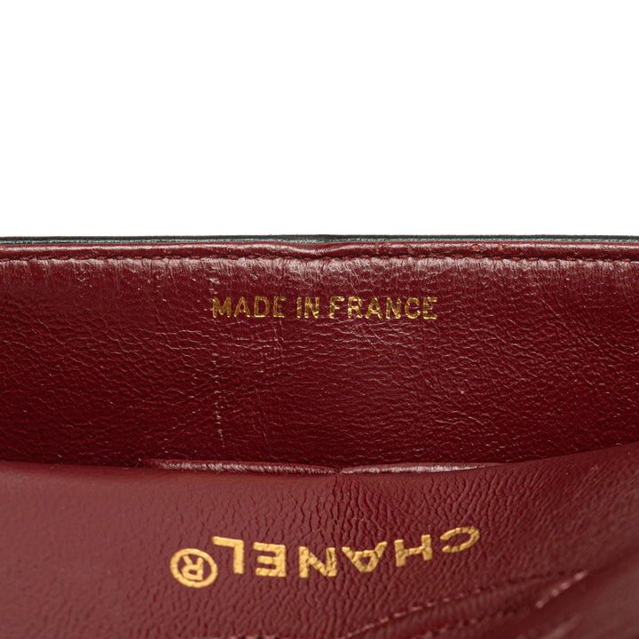 Small Classic Lambskin Double Flap Black - Gaby Paris