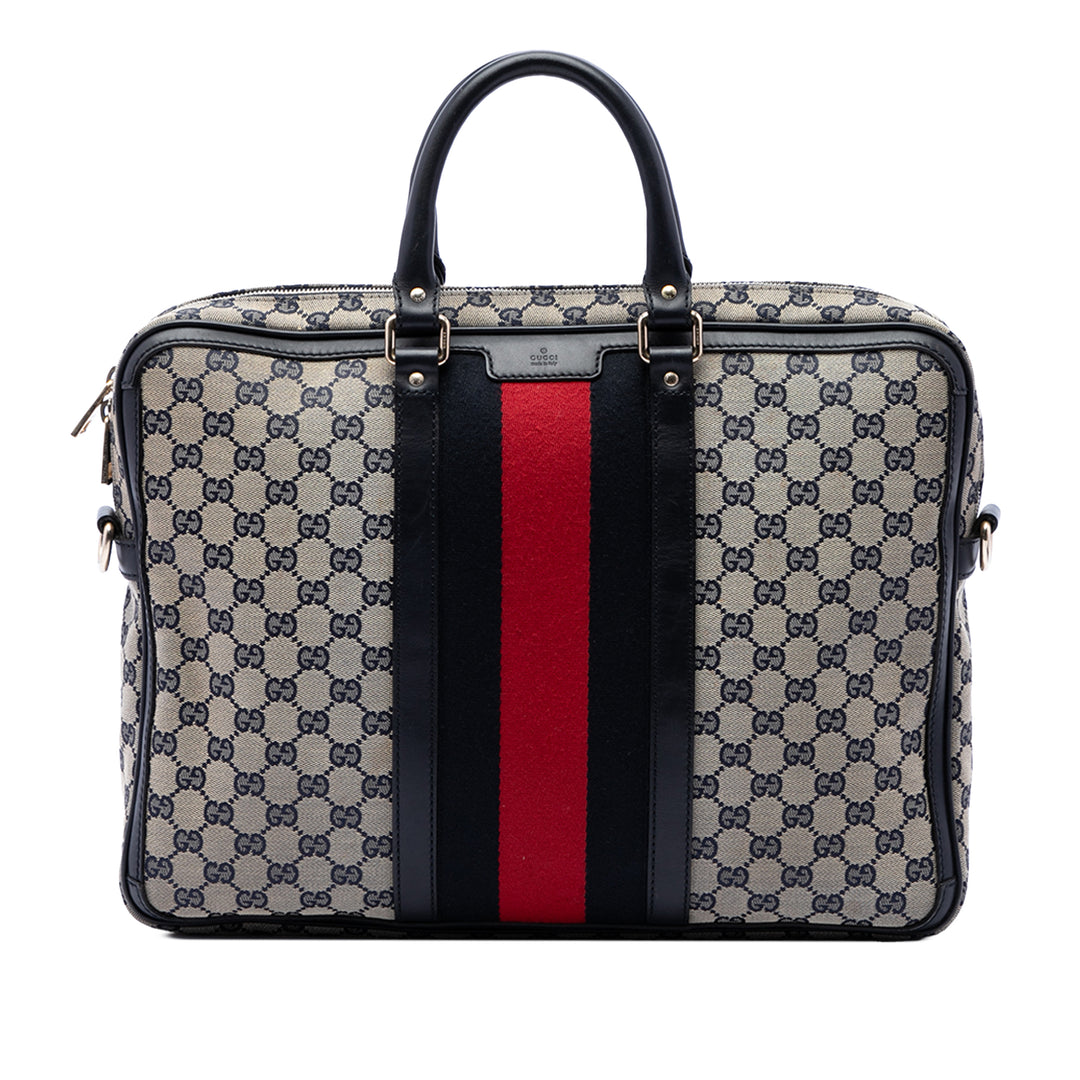 GG Web Porte-documents Beige