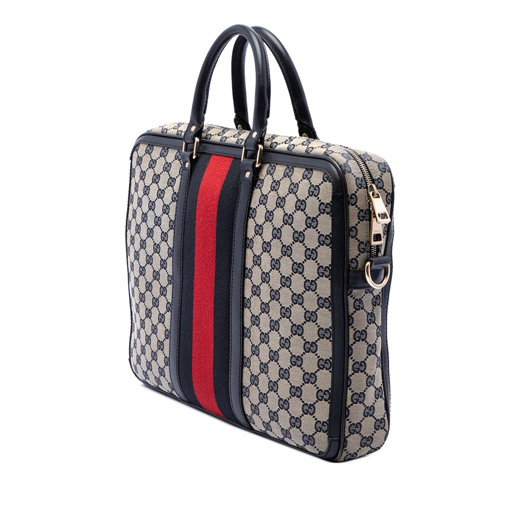 GG Web Porte-documents Beige