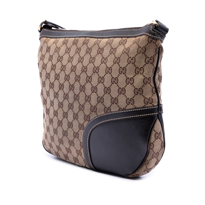GG Horsebit Web Sac Beige