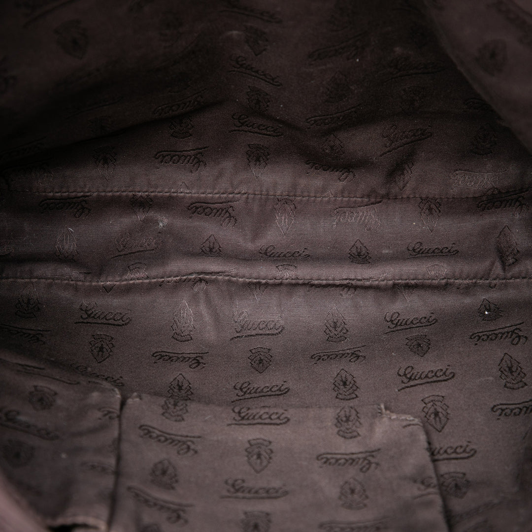 GG Horsebit Web Sac Beige