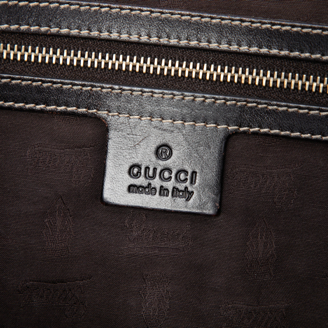 GG Horsebit Web Sac Beige