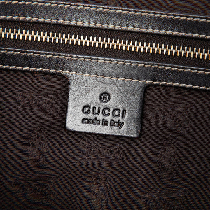 GG Horsebit Web Sac Beige